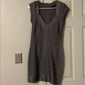 Bodycon pewter dress